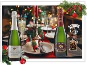 COLIS NOËL 2024 : 4 bouteilles Cuvée Centenaire Brut + 2 bouteilles Cuvée Prestige Brut + Sachet CHOCOLATS CADEAU !